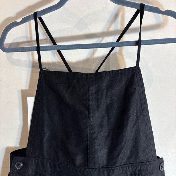 HURLEY Sz M Short Overalls 50% Cotton 50% Linen Blend Adjustable Straps NEW - Picture 4 of 14